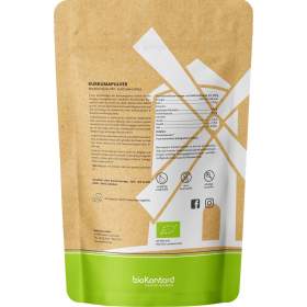 Kurkumapulver bio  aus kontrolliert biologischem Anbau in Indien, perfekt für die goldene Milch